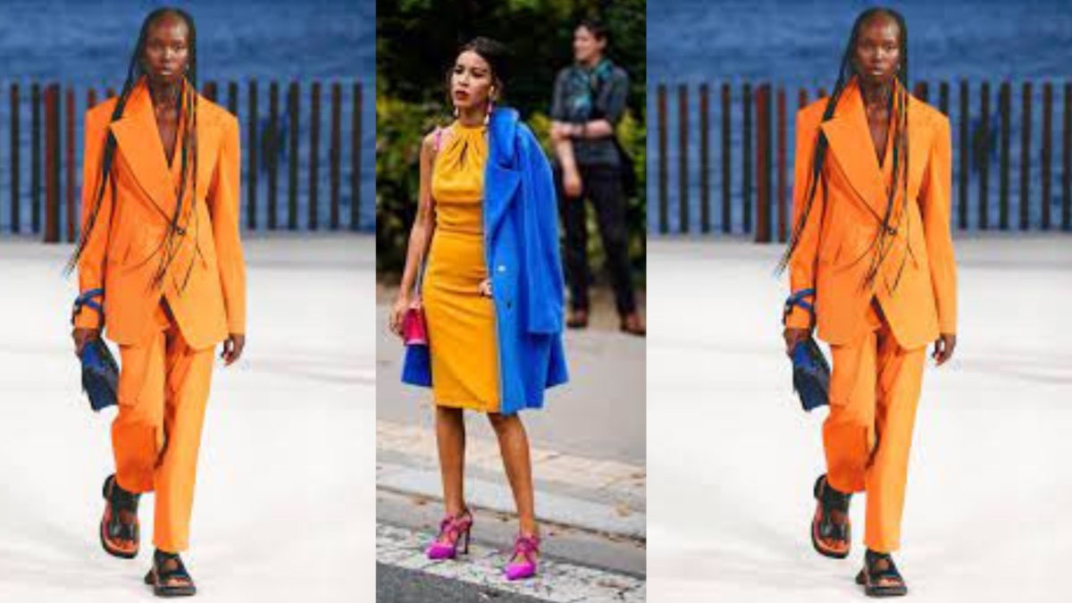 Blue and Orange Fashion